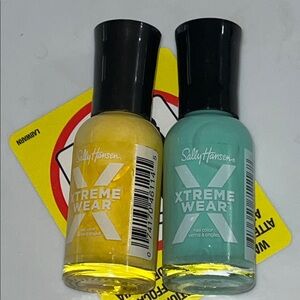 Sally Hansen Xtreme Wear Nail Polish Set - Yellow and Teal